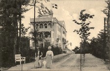 Copenhagen Denmark Hareskoven Kuranstalt Women Parasols c1909 Vintage Postcard