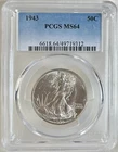 1943 Walking Liberty Half Dollar PCGS MS64 90% Silver Coin! Great Eye Appeal!