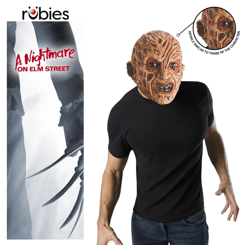 A Nightmare on Elm Street Freddy Krueger Costume Mask for Themed Parties and ... - Image 3 of 4