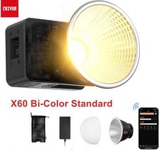 ZHIYUN Molus X60 60W Handheld Bi-Color LED Video Light Photography Lighting