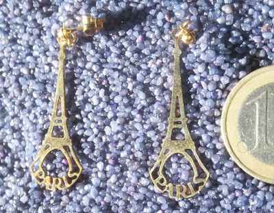Aretes torre eiffel souvenir parís arete dorado oro Tour Eiffel France