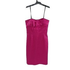 BCBG Paris Womens Cocktail Dress Pink Strapless Bodycon Size 8