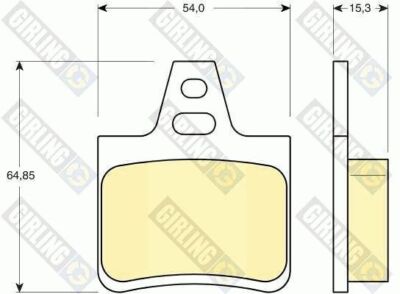 GIRLING REAR BRAKE PADS SET FOR CITROEN XANTIA