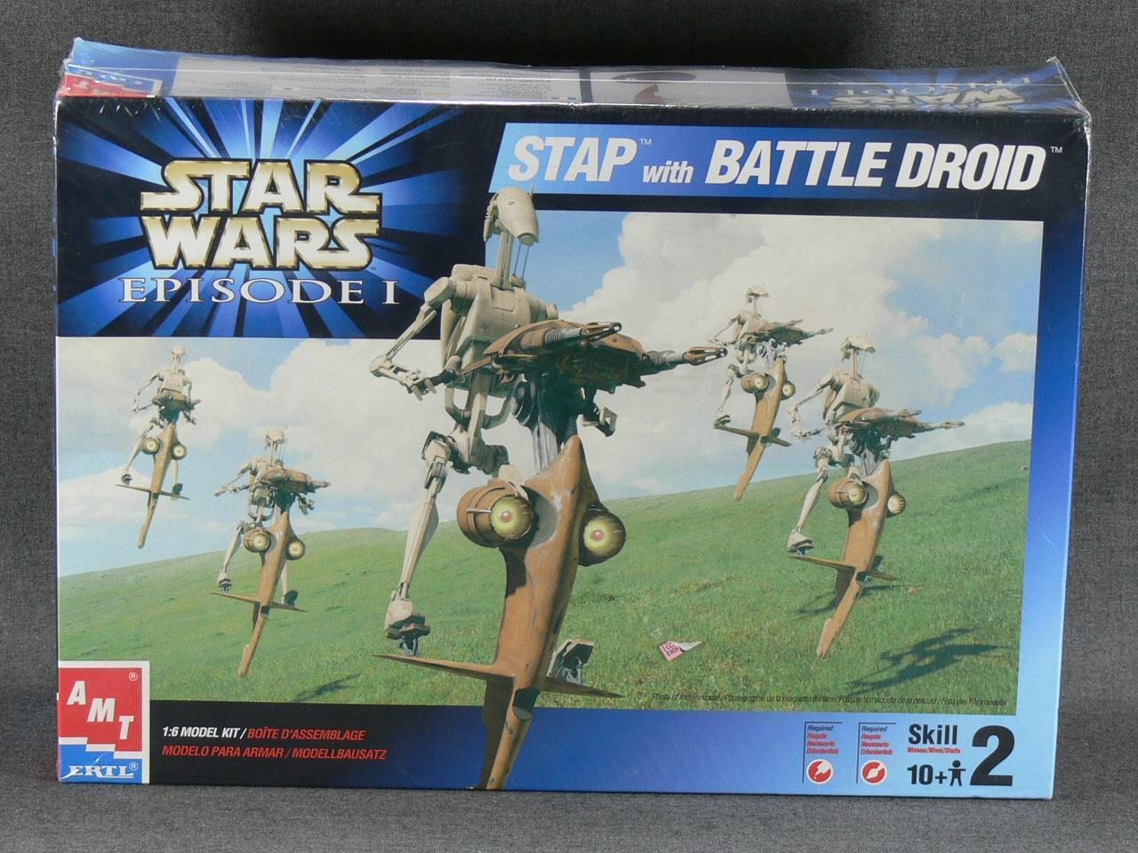 STAP and Battle Droid from Star Wars - The Phantom Menace by AMT/Ertl -  Fantastic Plastic Models