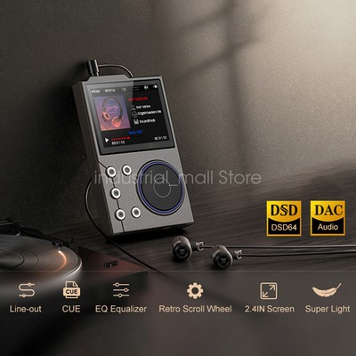 MP3 Player HiFi High Resolution Stereo Sound Quality DSD Bluetooth Music Speaker