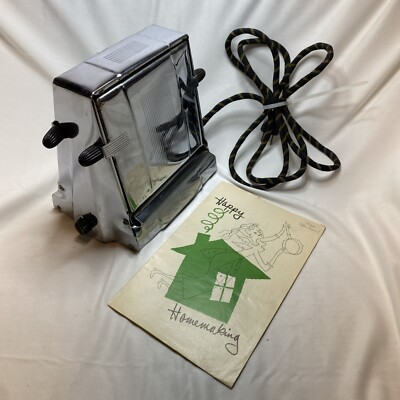 Vintage Kitchen Toaster 2 Slice Proctor Chiming Model 1445 Art Deco