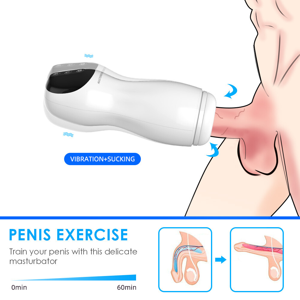 13 Speeds Suck telescopic Massager Cup Rechargeable Blowjob Sex Toy For  Male | eBay