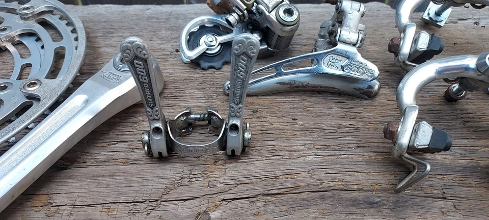 Shimano 600 Arabesque Group Groupset Crankset Brakes Levers Derailleurs Shifters - Image 4 of 4