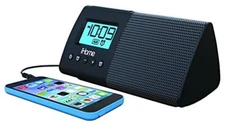 iHome iHM46BC Portable USB Charging Dual Alarm Clock Speaker System  - Black