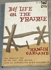 Boy Life on the Prairie by Hamlin Garland (1961, Trade Paperback) VTG Bison Book
