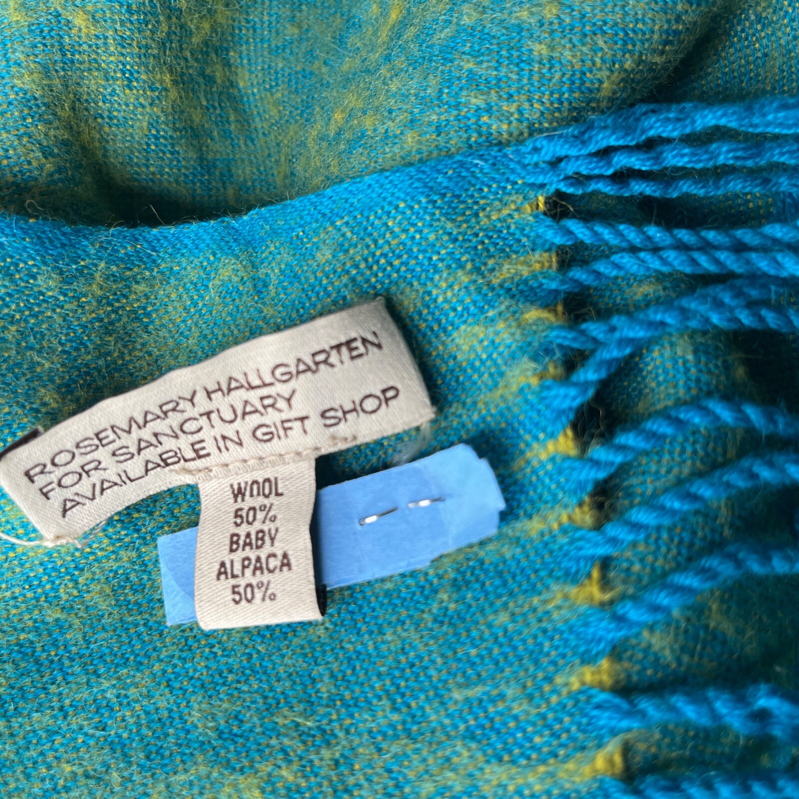 RoseMary Hallgarten Fringed Throw Blanket Wrap 50 Wool 50 Baby Alpaca