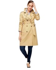 J.crew 2011 Icon Trench Coat Khaki Size 12p Nwot