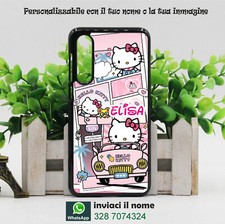 COVER  personalizzabile con la tua foto con nome hello kitty cat cartoni disney