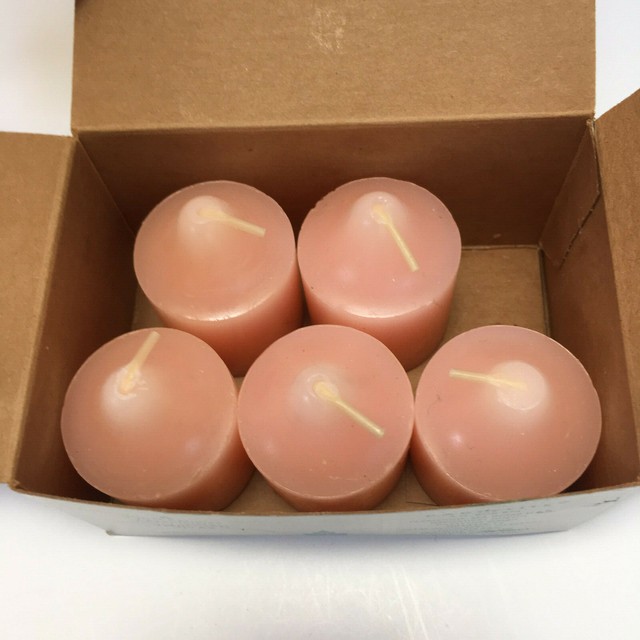 Party Lite Partylite Lot of 5 Votive Candles Peach / Apricot Scent