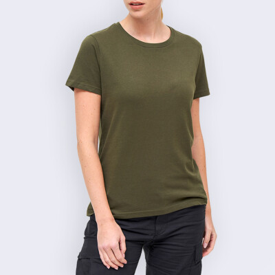 Brandit Ladies T-Shirt Hiking Trekking Fitness Casual Everyday Sportswear Olive