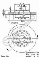 Bremsscheiben 2X Geschlitzt Beschichtet VA Vorne Brembo MAX Line 09.8601.75