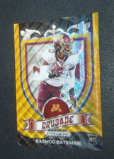 Rashod Bateman 2021 PANINI PRIZM DRAFT PICKS CRUSADE ORANGE WAVE 14/75 Card #166