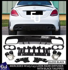 HECKDIFFUSOR STOßSTANGE AMG LIMOUSINE FÜR MERCEDES BENZ C KLASSE W205 AMG C43 2015-2018 HECKDIFFUSOR STOßSTANGE AMG LIMOUSINE FÜR MERCEDES BENZ C KLASSE W205 AMG C43 2015-2018
