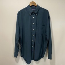 Gant Blue Classic Poplin 100 Cotton Button Pocket Dress Shirt Great Condition