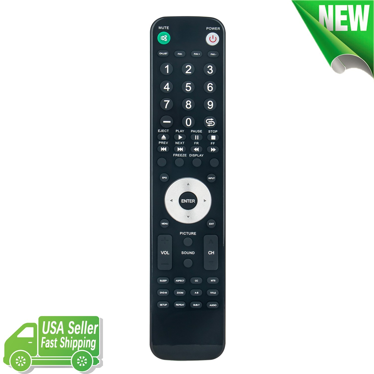 New RE20QP80 Replace Remote for RCA TV 26LA30RQ 32LA30RQ 46LA55R120Q LED29B30RQ