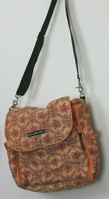 Petunia Pickle Bottom Baby Chic Diaper Bag Orange and Brown