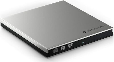 techPulse120 externes DVD CD RW Brenner Burner portable USB 3.0 Laufwerk Slim