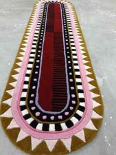 Traditional Design Runner Size Hand Tufted Rug Handmade Rug Pure 100 Nz Wool Rug