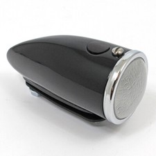 'Toby' side lamp, Equivalent to Lucas 1130 type, Black body, Red dot, Glass Lens