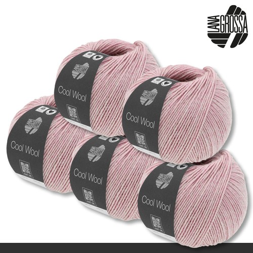 Lana Grossa 5x50 g Cool Wool Mélange Schurwolle Merino Stricken Wolle 18 Farben - Bild 10 von 37