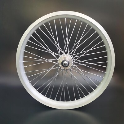 Roue Arrière Vélo 20 Pouces - Jante Double Couche Aluminium Argent - 135 Mm - 48 Rayons