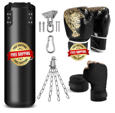 Saco bolsa de boxeo kit para adultos y niños guantes punching bag 6 in 1 New