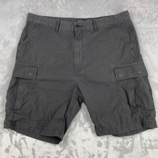 Levi's Carrier Cargo Shorts Men's Size 40 x 8.5" Gray 100 Cotton Ripstop Hiking
