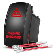 Nilight Hazard Warning Rocker Switch 5 Pin Laser On Off SPST switches
