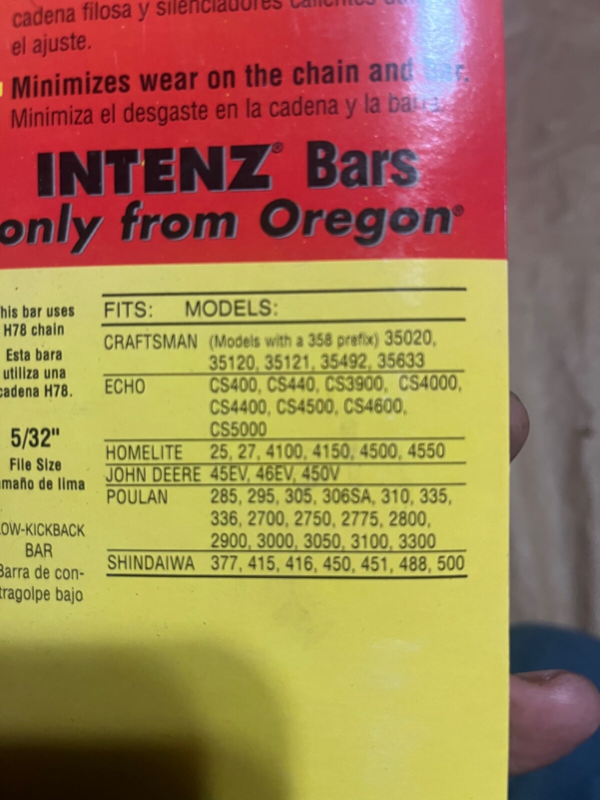 NOS vintage chainsaw oregon 20” bar #20h78041 Poulan echo Homelite ...