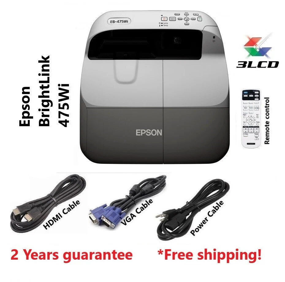 Epson Powerlite 475w Ultra-Short Throw Projector _ Perfect for Sewing Patterns - Image 2 of 4