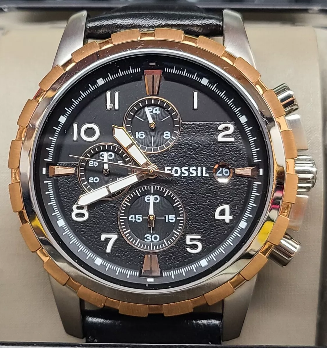 Fossil dean hotsell black watch