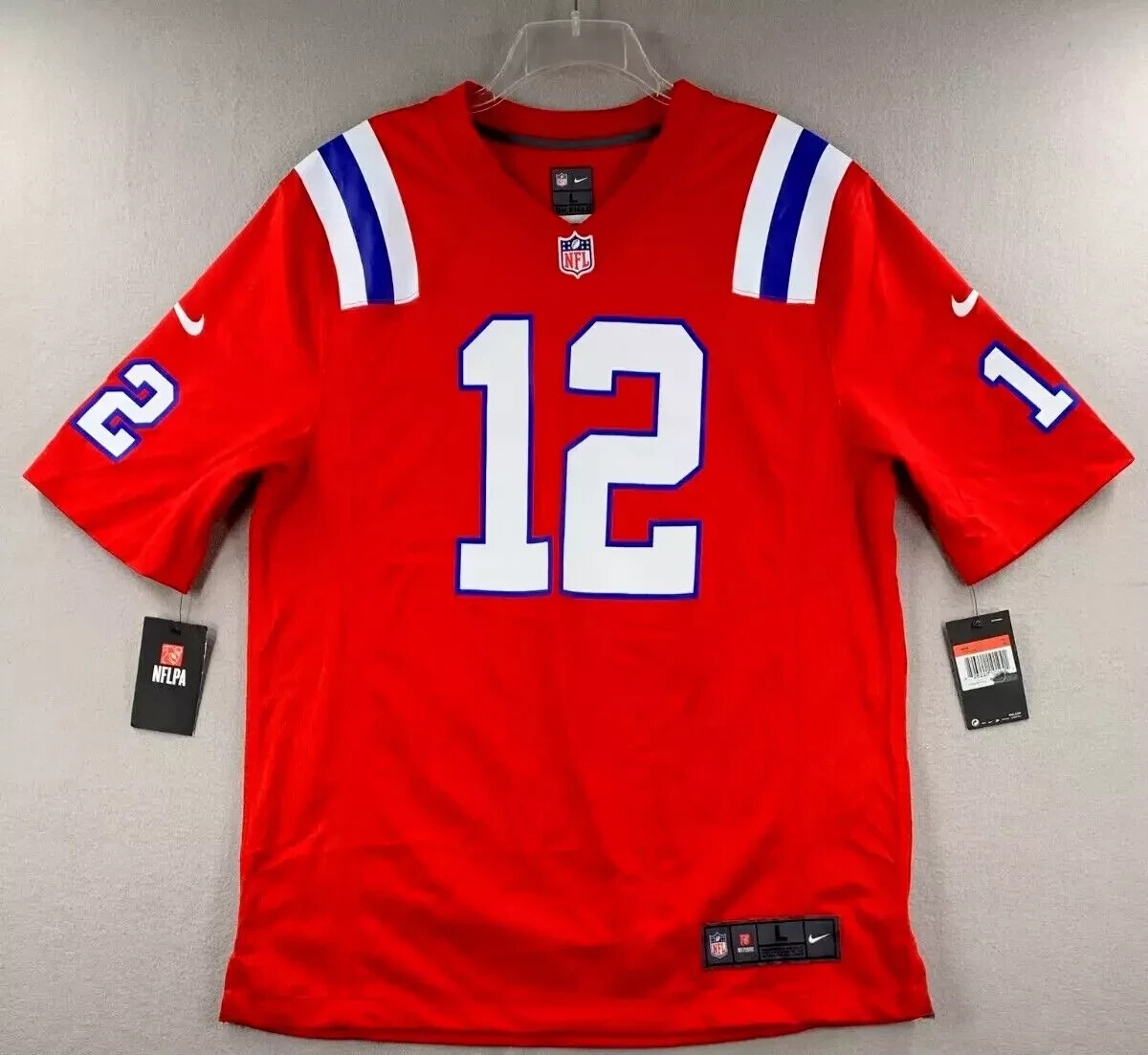 NIKE NFL Patriots Tom Brady jersey アメフト Nike NFL New England Patriots Tom Brady #12 Gray Black Alt