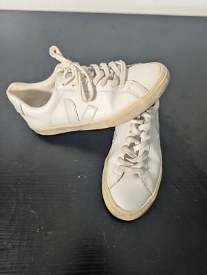 Veja Esplar Women's Size 6 White Leather w Suede Made in Brazil