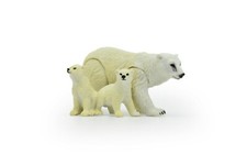 Polar Bear, Moveable Legs, Model, Figure, Cub Hand Painted Toy  4" CWG207 BB42