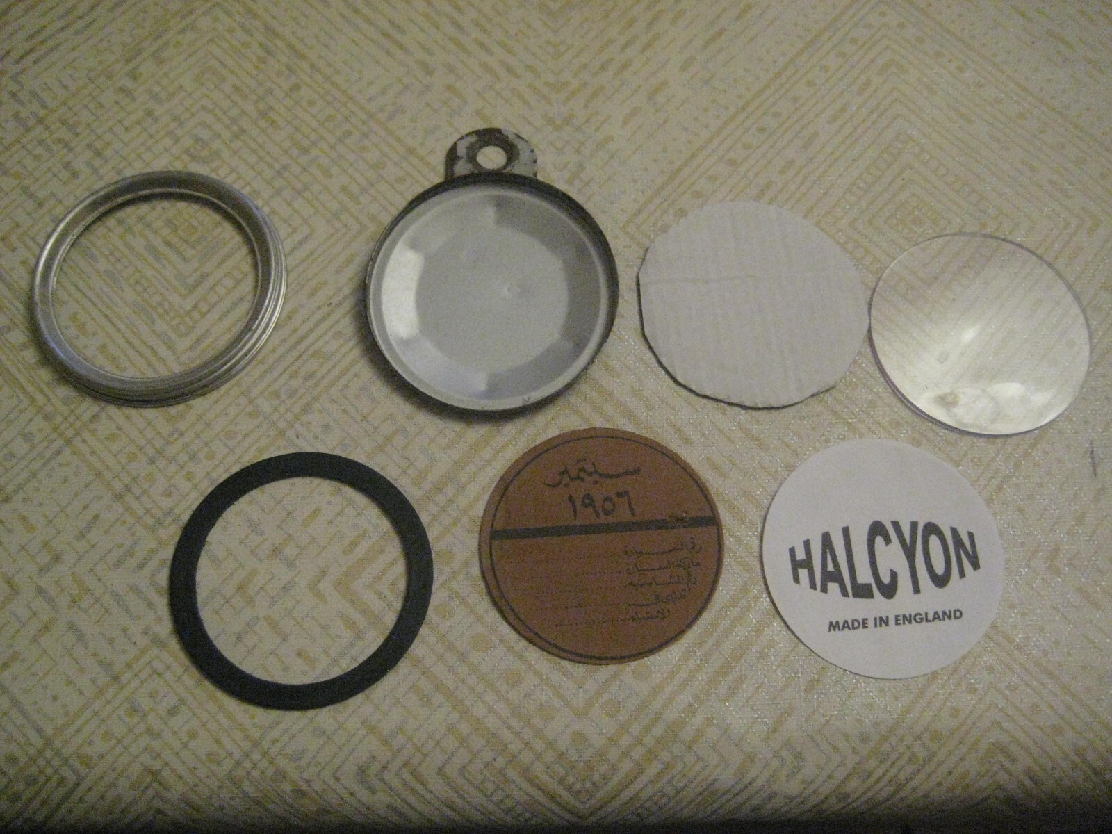 EGYPT SEPTEMBER 1956 MOTORCYCLE TAX DISC & VINTAGE HALCYON HOLDER eBay