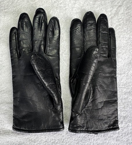 Vtg INSULATE Leather Gloves Black Leather INSULATION 40 gram Size XL - Picture 5 of 9