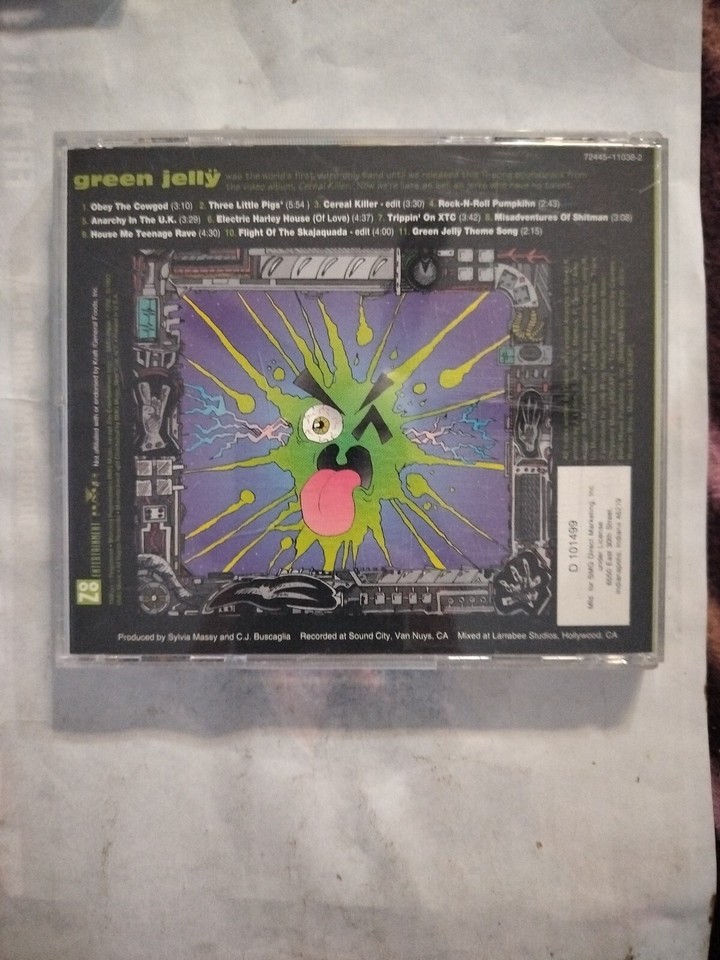 Green Jelly Cereal Killer Soundtrack CD eBay