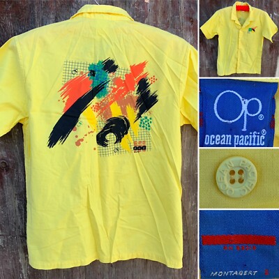 Vintage Op Shirt Ocean Pacific 80s 1980s Geometric Graphics Vintage Op Shirt Ocean Pacific 80s 1980s Geometric Graphics