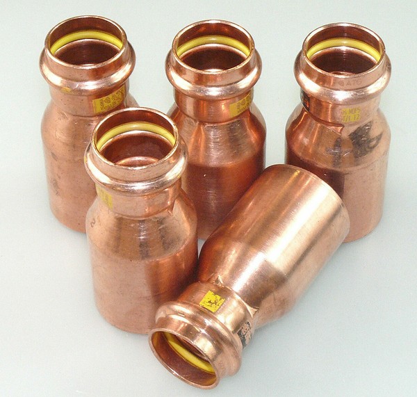 5X Viega Profipress Gas ReduzierstÜCk 42 Mm X 28 Mm Pressfittinge Fitting 346645-image