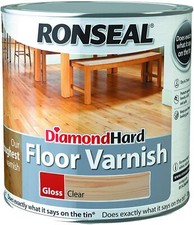 Ronseal Diamond Hard Coloured Interior Satin Floor Varnish 2.5L All Colours