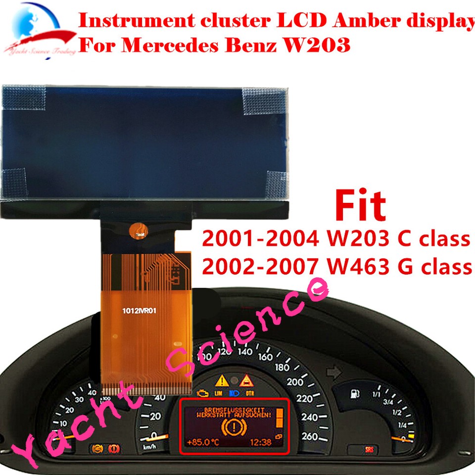 Mercedes Benz W203 C-Class Cluster LCD Screen Display for 2000-04 LCDs ...