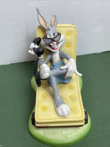 1995 WARNER BROS COLLECTOR SERIES 'HOLLYWOOD HARE' BUGS BUNNY FIGURINE “Read” - Picture 2 of 9