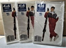 Lot of 3. Acrylic Frame L shape for 4 x 6  Vertical post card size. NEW