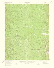 Topographical Map - Leek Spring Hill California Quad - USGS 1962 - 23 x 28.82