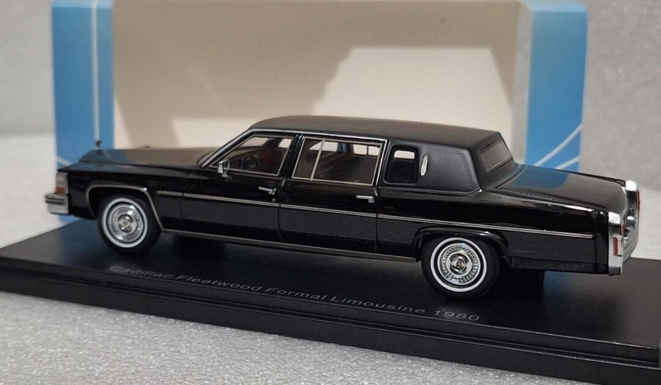 Cadillac Fleetwood Formal Limousine 1980 Black 1:43 Neo 45330 EXTREMELY RARE!! - Image 4 of 4
